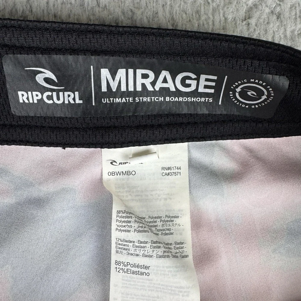Rip Curl Mirage Ultimate stretch Board Shorts pink Men's 31 Swim Trunks Flower